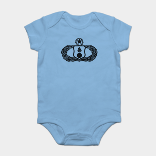 Air Force Ammo Baby Bodysuit - Air Force AMMO Badge - Master by 461 Veteran Clothing Co